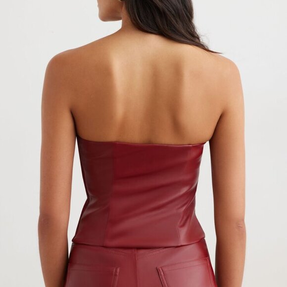 Dynamite Faux Leather Tube Top - Picture 2 of 8